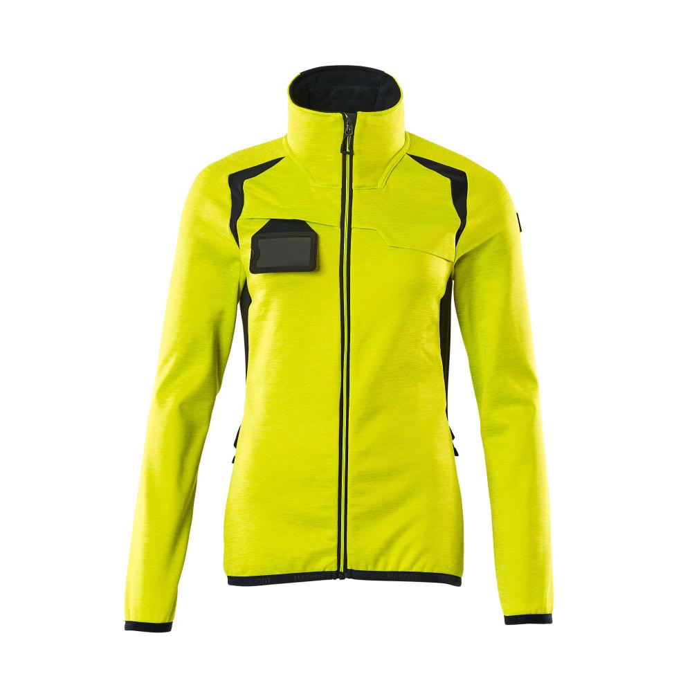 Pulover din lână cu fermoar, jachetă de damă din microfleece
