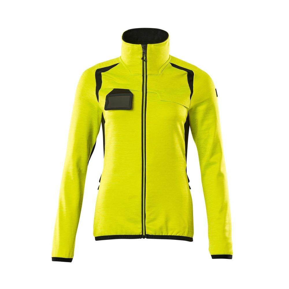 Pulover din lână cu fermoar, jachetă de damă din microfleece