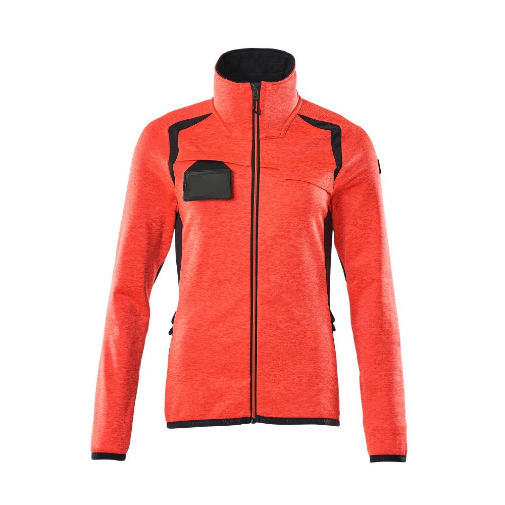 Pulover din lână cu fermoar, jachetă de damă din microfleece