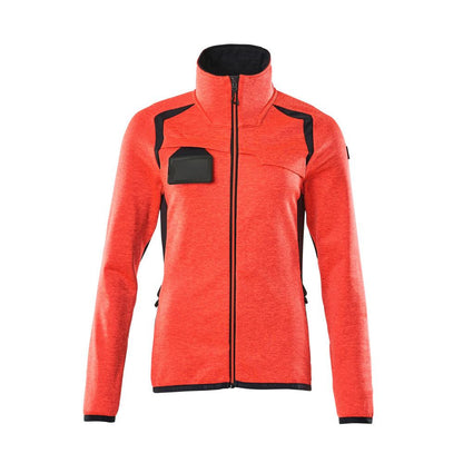 Pulover din lână cu fermoar, jachetă de damă din microfleece