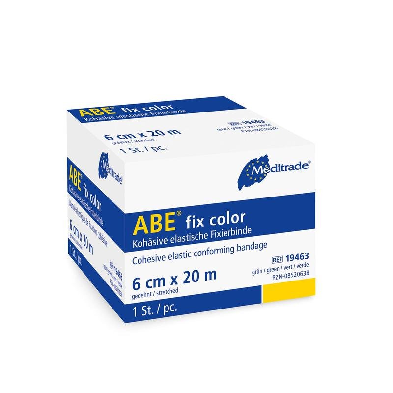 Bandaj de fixare ABE® fix color foarte elastic, 6 cm x 20 m