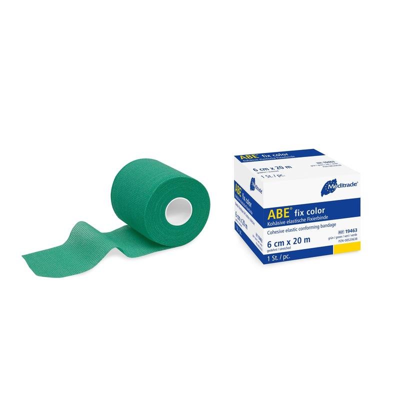 Bandaj de fixare ABE® fix color foarte elastic, 6 cm x 20 m