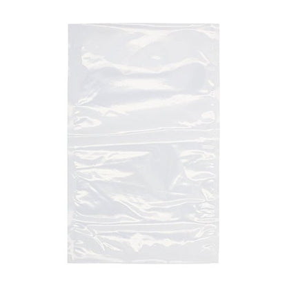 Un singur plic transparent Starpak 100 cu margine sigilată (PA/PE), așezat plat pe un fundal alb - ideal ca pungă de vidat resigilabilă pentru alimente sau pentru utilizare cu aparatele de vidat cu cameră.