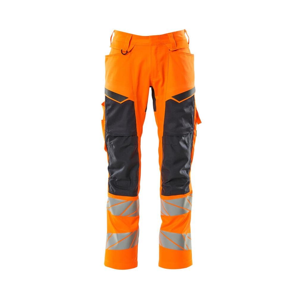 Pantaloni cu buzunare pentru genunchi, pantaloni cu inserții elastice
