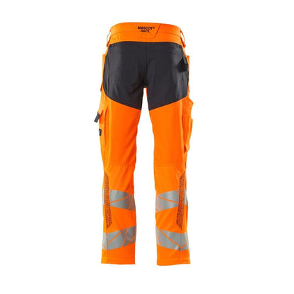 Pantaloni cu buzunare pentru genunchi, pantaloni cu inserții elastice