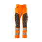 Pantaloni cu buzunare pentru genunchi, pantaloni cu inserții elastice