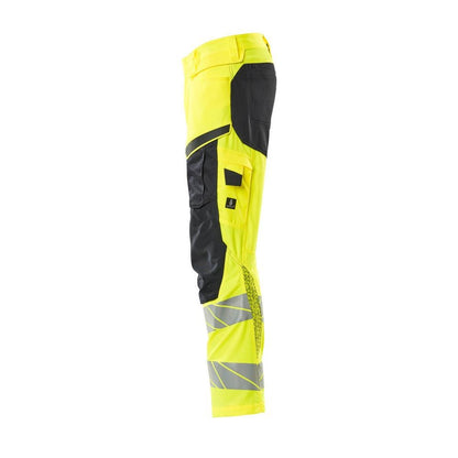 Pantaloni cu buzunare pentru genunchi, pantaloni cu inserții elastice