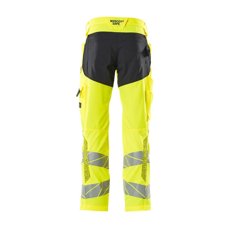 Pantaloni cu buzunare pentru genunchi, pantaloni cu inserții elastice