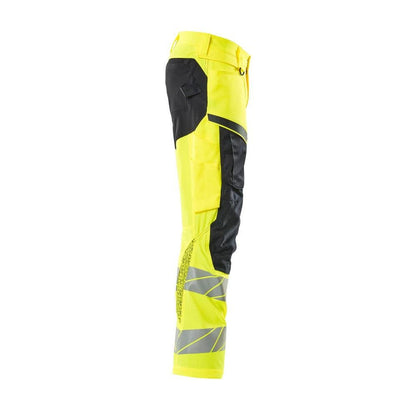 Pantaloni cu buzunare pentru genunchi, pantaloni cu inserții elastice