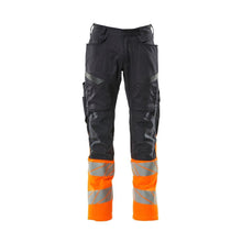 Pantaloni cu buzunare pentru genunchi, pantaloni cu inserții elastice