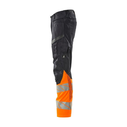 Pantaloni cu buzunare pentru genunchi, pantaloni cu inserții elastice