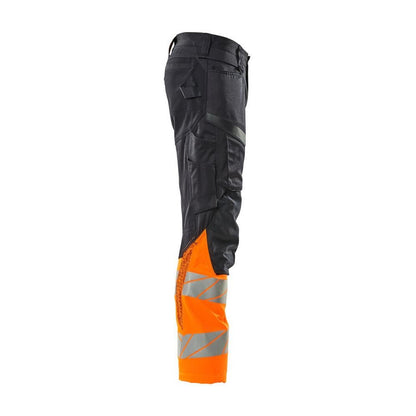 Pantaloni cu buzunare pentru genunchi, pantaloni cu inserții elastice