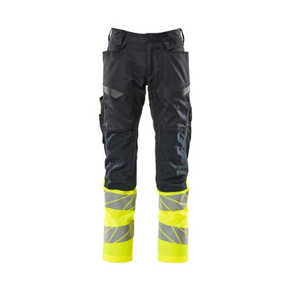 Pantaloni cu buzunare pentru genunchi, pantaloni cu inserții elastice