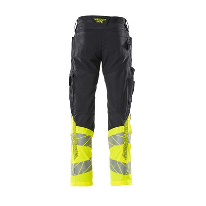 Pantaloni cu buzunare pentru genunchi, pantaloni cu inserții elastice