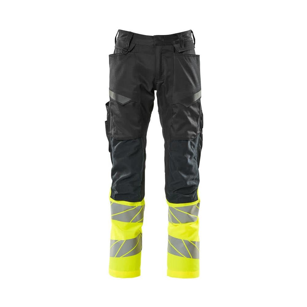 Pantaloni cu buzunare pentru genunchi, pantaloni cu inserții elastice