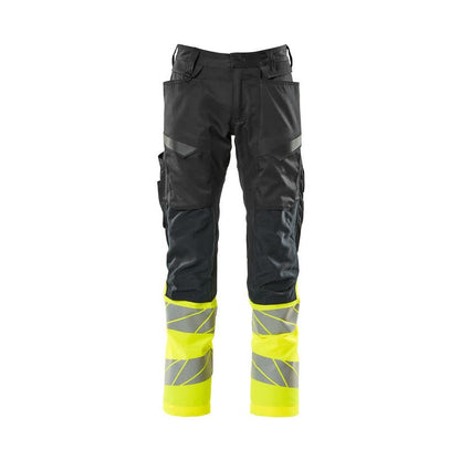 Pantaloni cu buzunare pentru genunchi, pantaloni cu inserții elastice
