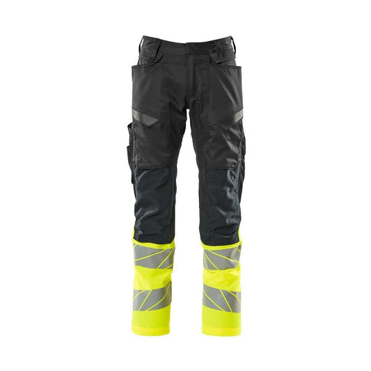 Pantaloni cu buzunare pentru genunchi, pantaloni cu inserții elastice