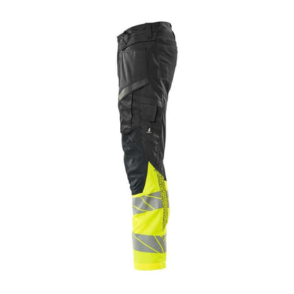 Pantaloni cu buzunare pentru genunchi, pantaloni cu inserții elastice