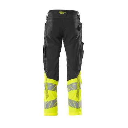 Pantaloni cu buzunare pentru genunchi, pantaloni cu inserții elastice