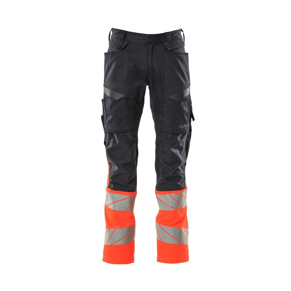 Pantaloni cu buzunare pentru genunchi, pantaloni cu inserții elastice