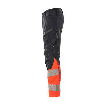 Pantaloni cu buzunare pentru genunchi, pantaloni cu inserții elastice