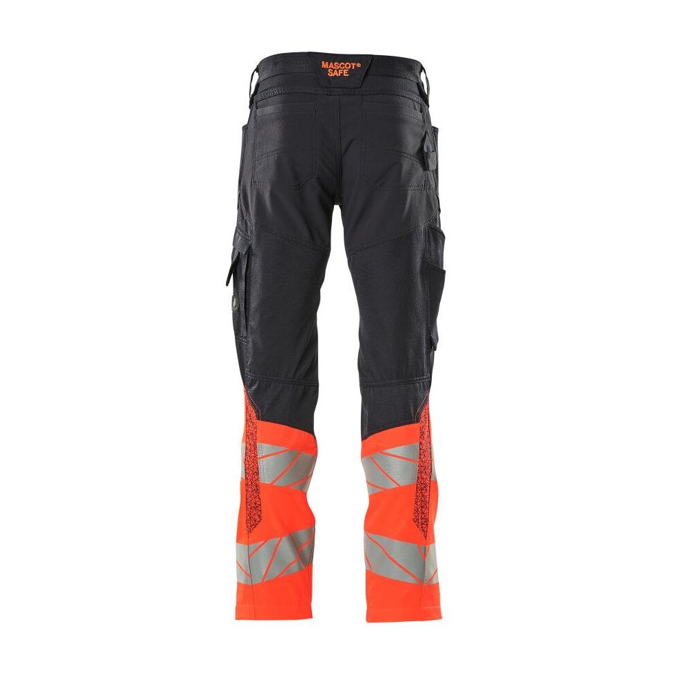 Pantaloni cu buzunare pentru genunchi, pantaloni cu inserții elastice