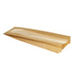 Punga de hârtie Duni GmbH pentru baghete, carton/materie primă celulozică, 370x100x50 mm, pachet (1000 bucăți), dispune de o fereastră transparentă și este ideală ca ambalaj ecologic pentru produse de panificație - ideală pentru brutării. Ilustrat pe fundal alb.