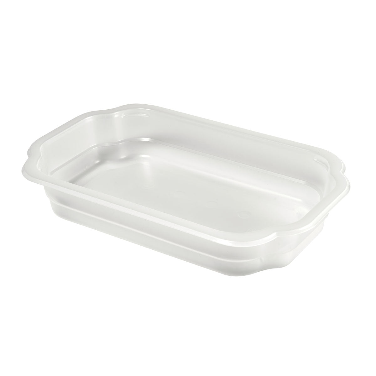 Recipientul transparent PP Take-Away 250x159x43 de la Duni GmbH (pachet de 246 bucăți) este dreptunghiular cu adâncime plată și este ideal pentru ambalarea alimentelor.