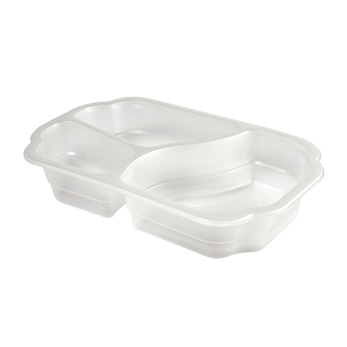 PP-caseta Take-Away 3 Transparent PP 250x159x48 de la Duni GmbH este un castron alimentar cu trei compartimente, perfect pentru servirea sau păstrarea diferitelor alimente ca ambalaj practic pentru alimente. Pachetul conține 246 de bucăți.