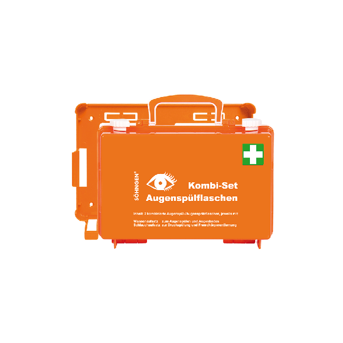 Kombi-Set Augenspülstation QUICK-CD orange