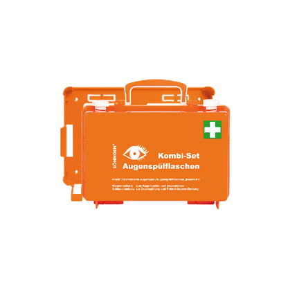 Kombi-Set Augenspülstation QUICK-CD orange