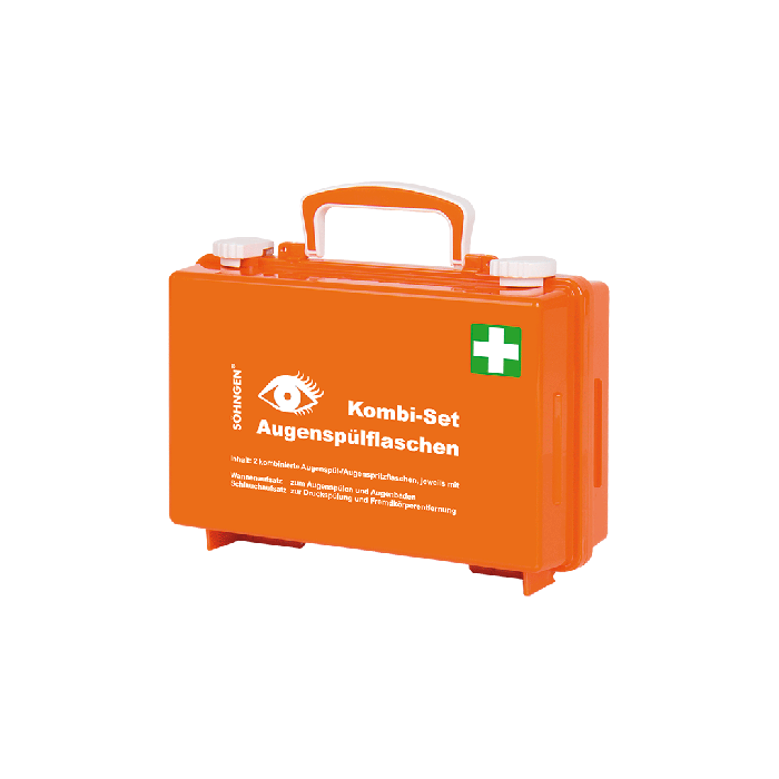 Kombi-Set Augenspülstation QUICK-CD orange
