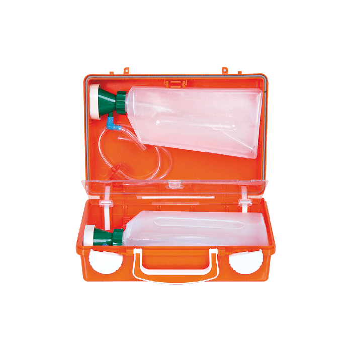 Kombi-Set Augenspülstation QUICK-CD orange
