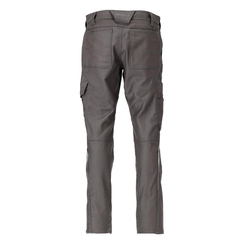Pantaloni cu buzunare pe coapsă, bumbac+ pantaloni, antracit închis