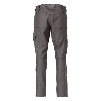 Pantaloni cu buzunare pe coapsă, bumbac+ pantaloni, antracit închis