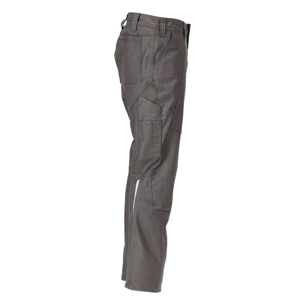 Pantaloni cu buzunare pe coapsă, bumbac+ pantaloni, antracit închis