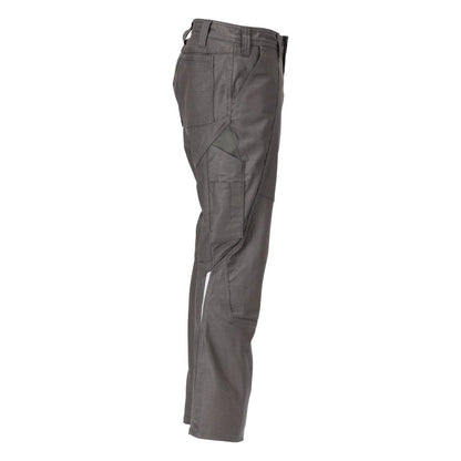 Pantaloni cu buzunare pe coapsă, bumbac+ pantaloni, antracit închis