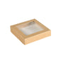 Capacul Viking Block cu fereastră PLA de la Duni GmbH este un ambalaj sustenabil din carton maro (140x140x29 mm) cu fereastră transparentă PLA, ideal pentru prezentări ecologice - pachetul conține 300 de bucăți.