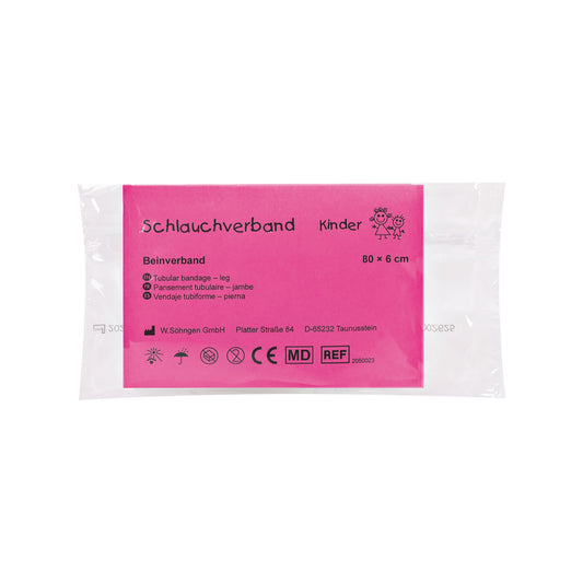 WS - Bandaj tubular elastic pentru copii, 0,8 m x 6,0 cm