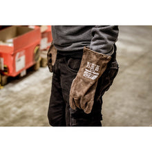 NITRAS SAFE PRO, mănuși de sudură, maro, EN 388, EN 12477 piele despicată | Pachet (12 perechi)