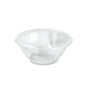Bolul multiplu transparent PP 153x153x60 de la Duni GmbH (pachet: 480 bucăți) este un bol PP clar cu margine largă, ideal pentru ambalarea alimentelor, ilustrat pe un fundal alb.