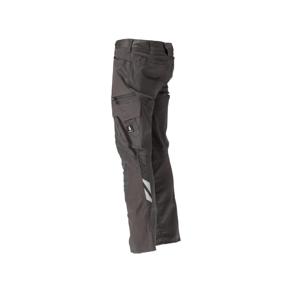 Pantaloni cu buzunare pentru genunchi, bumbac+, pantaloni deschisi, antracit inchis