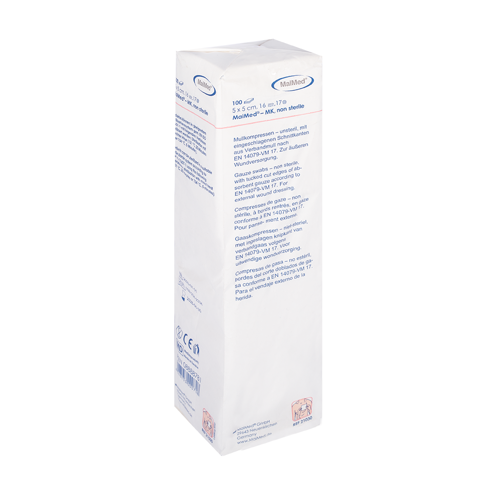 MaiMed-MK-comprese din tifon nelsteril de 100 bucăți/sac de hârtie