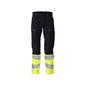 Pantaloni, buzunare pentru genunchi, pantaloni ULTIMATE STRETCH Multisafe, negru albastru/galben hi-vis