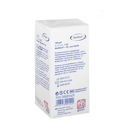 MaiMed-VK comprese din lână nesterilă de 100 bucăți/sac de hârtie
