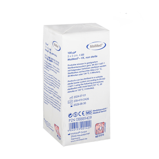 MaiMed-VK comprese din lână nesterilă de 100 bucăți/sac de hârtie