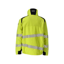Jachetă, inserții elastice Jachetă de lucru Multisafe, hi-vis galben/negru-albastru
