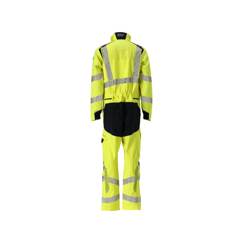 Salopetă, buzunare pentru genunchi, combinație de inserții elastice Multisafe, mare vizibilitate galben/negru-albastru