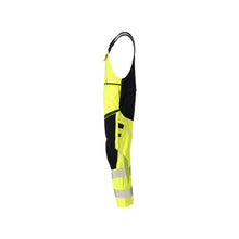 Salopete, buzunare pentru genunchi, inserții elastice Salopete Multisafe, hi-vis galben/negru-albastru