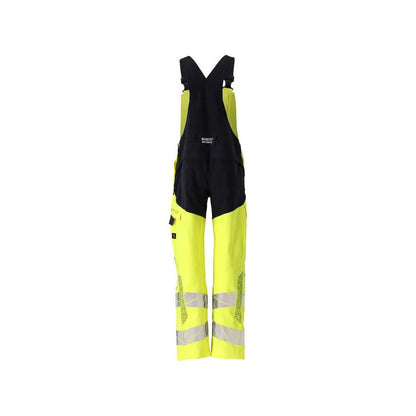 Salopete, buzunare pentru genunchi, inserții elastice Salopete Multisafe, hi-vis galben/negru-albastru
